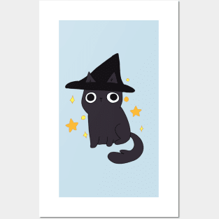 Cute wizard cat Posters and Art